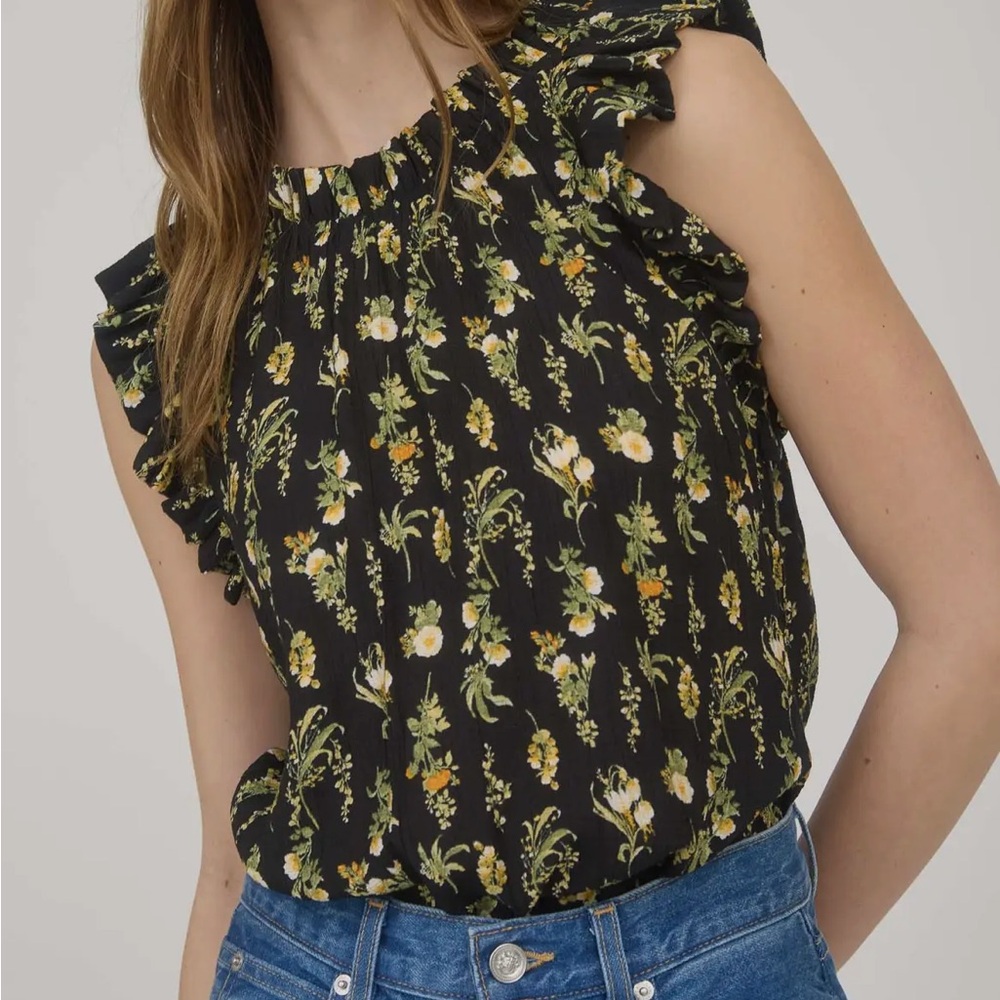 Blu Pepper Ruffle Sleeve Knit Top - Picture 4 of 4